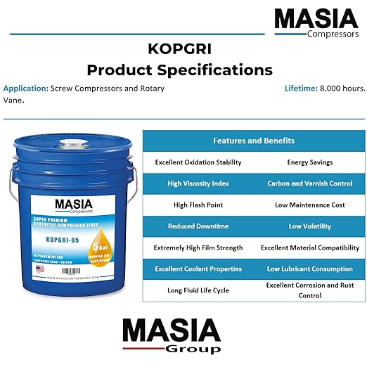 92692284 Ultra Coolant Lubricant for Air Screw Compressors - 1 Gallon Jug