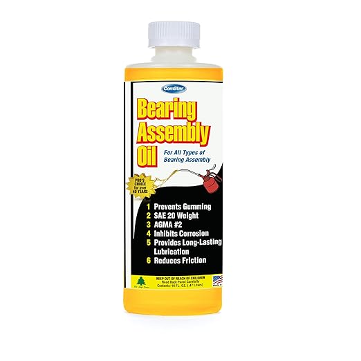 ComStar Bearing Assembly Lube Oil, SAE 20 Weight, Prevents Gumming, Protects Against Rust and Wear, Provides Long-Lasting Lubrication, Withstands Extreme Pressure, 1 Pint (45-530)