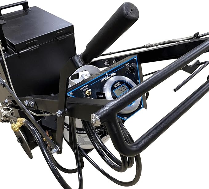 Asphalt Kingdom Crack Fill Melter Applicator: RynoWorx RY10MA-Elite Hot Sealant Kettle With Dispensing Shoe
