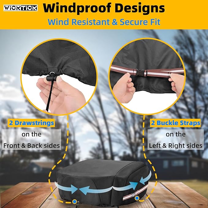 Griddle Cover for Blackstone 22 inch Tabletop Griddle with Hood, Full Coverage Propane Fuel Cylinder, Waterproof 600D Heavy Duty Grill Covers Outdoor BBQ Grilling Accessories