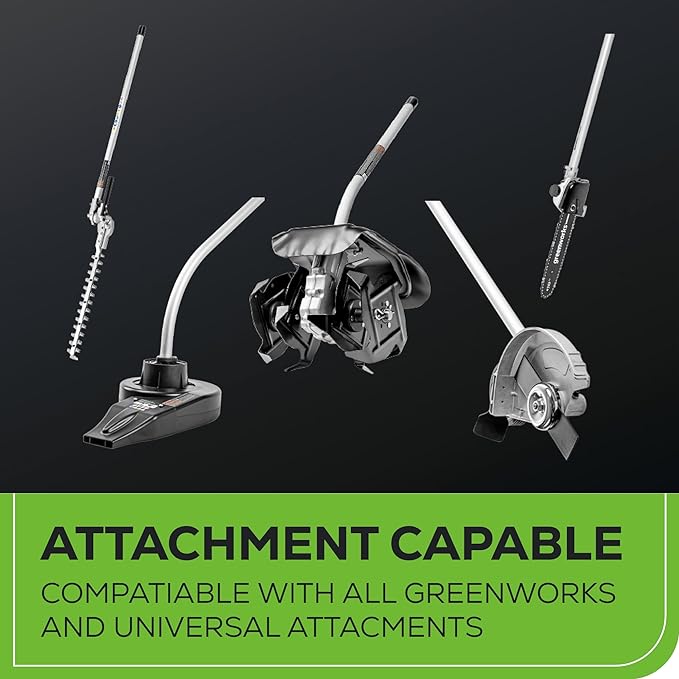 Greenworks 60V 16" Brushless Cordless String Trimmer, Attachment Capable, 4.0 Ah Battery & Charger