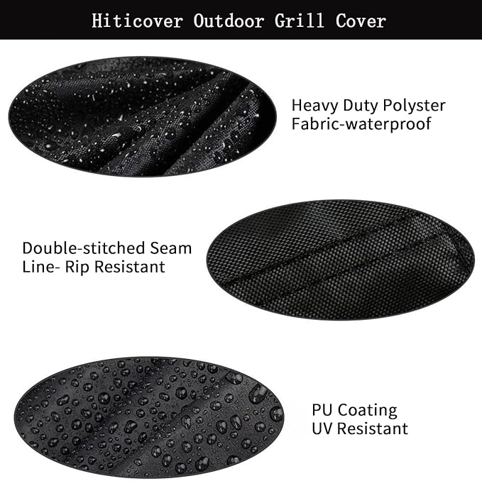 Grill Cover for Charbroil 463246318 Medallion Series Modular Outdoor Kitchen Gas Griddle Component, Waterproof BBQ Griddle Cover - 25 x 27 x 38 Inch