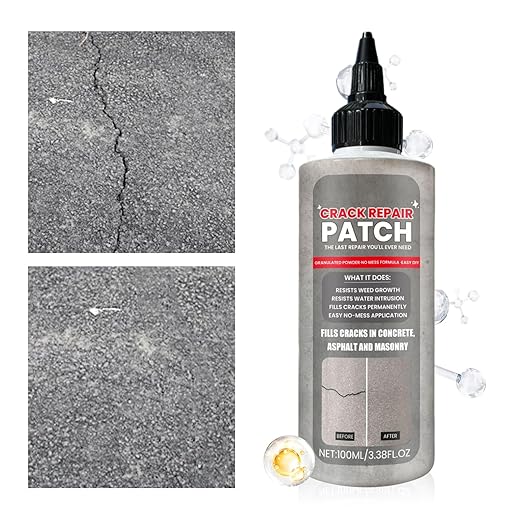 Liquid Cement Crack Filler,Self-Leveling High Elasticity Sealant Caulking Glue - Cement Repair Filler Caulk Sealant | for Asphalt Walkways Patios Terraces Wall Roofs