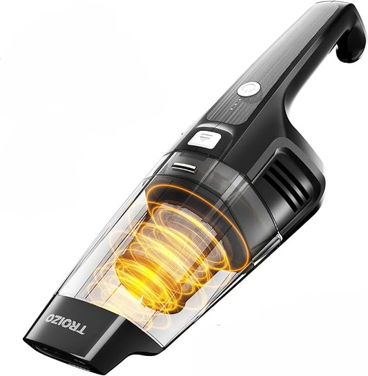 Handheld Vacuum Cordless, 14500PA Powerful Suction Hand Held Vacuum Cleaner with Brushless Motor, Rechargeable and Portable Car Vacuum for Home Office Car Pet