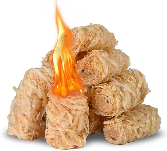 Charcoal Fire Starters for Grill: 150 PCS Premium Natural Tumbleweed Fire Starters - BBQ Firestarters for Campfires Fireplace Firepit Pizza Oven Wood Stove Smoker