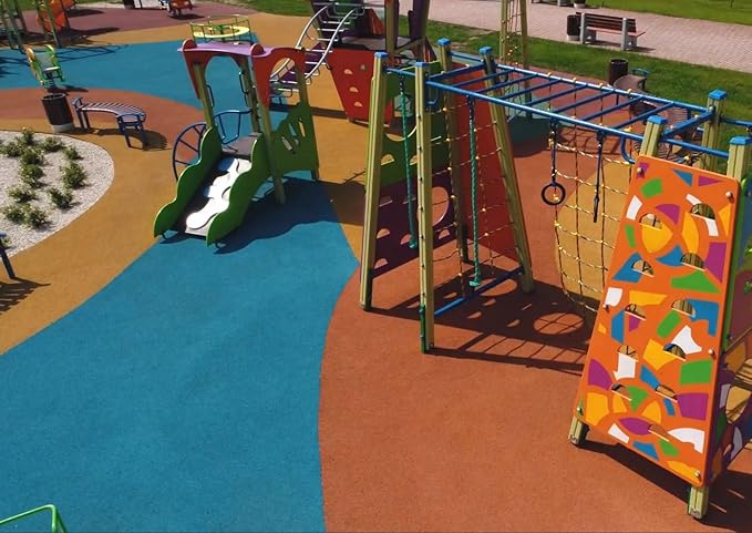 Poured-in-Place Surfacing Repair Kit Fix Rubber Playground (Yellow/Black, XL)