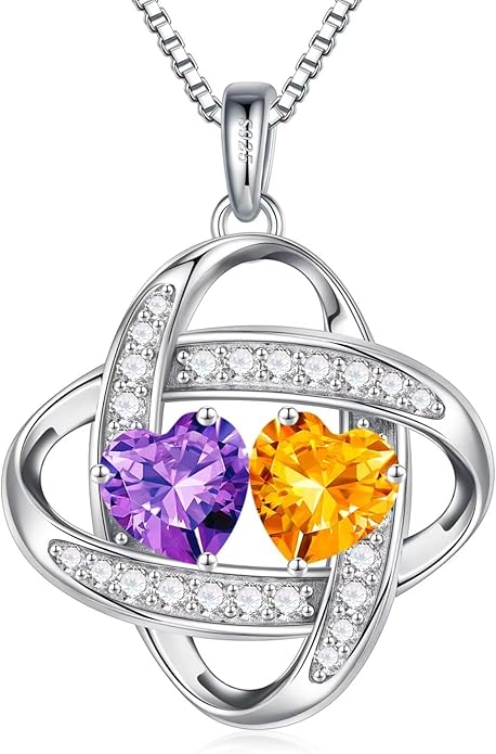 Iefil Christmas Gifts for Women - 925 Sterling Silver Love Knot Necklace, Anniversary Birthday Jewelry Gifts for Wife Girlfriend Mom