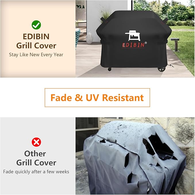 Grill Cover for Traeger Woodridge Pro Grill & Woodridge Elite Grill, BAC776 for Traeger TFB97JLH TFC97XLH Full Length Cover 600D Heavy Duty Waterproof,67" L x 27" W x 46" H