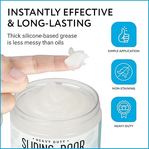 Impresa Heavy Duty Sliding Door Lubricant, 6 oz – Hinge & Garage Door Lubricant for Smooth Operation – Ideal for Hatches, Glass, Patio, or Garage Doors