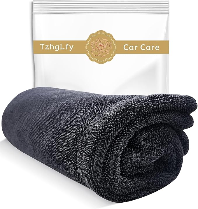Drying Towel for Car Detailing Super Absorption Water Microfiber for Tender Care Thickened Towel for Speeding up Drying Car 15.75''*23.62''