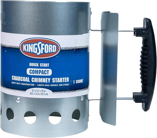 Kingsford Compact Charcoal Chimney Starter for Grills and BBQs, Quick-Light Tools for Grilling
