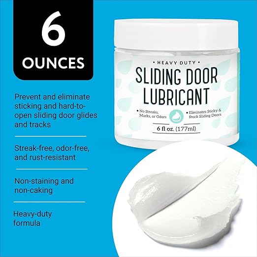 Impresa Heavy Duty Sliding Door Lubricant, 6 oz – Hinge & Garage Door Lubricant for Smooth Operation – Ideal for Hatches, Glass, Patio, or Garage Doors