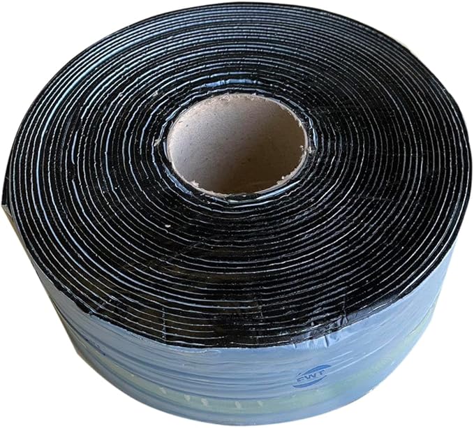 Premium Asphalt Tarmac Parking lot Joint and Crack Sealer Repair Hot-Filler II BITUMEN TAPE 50 FT Long (3mm Thick) (3.8 in)