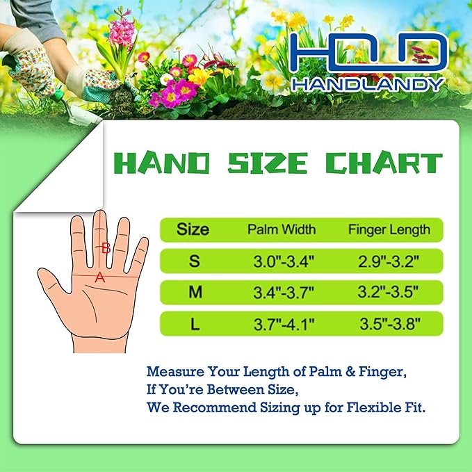 HLDD HANDLANDY Long Gardening Gloves, Leather Thorn Proof Rose Pruning Glove for Men & Women, Great Gift for Gardener