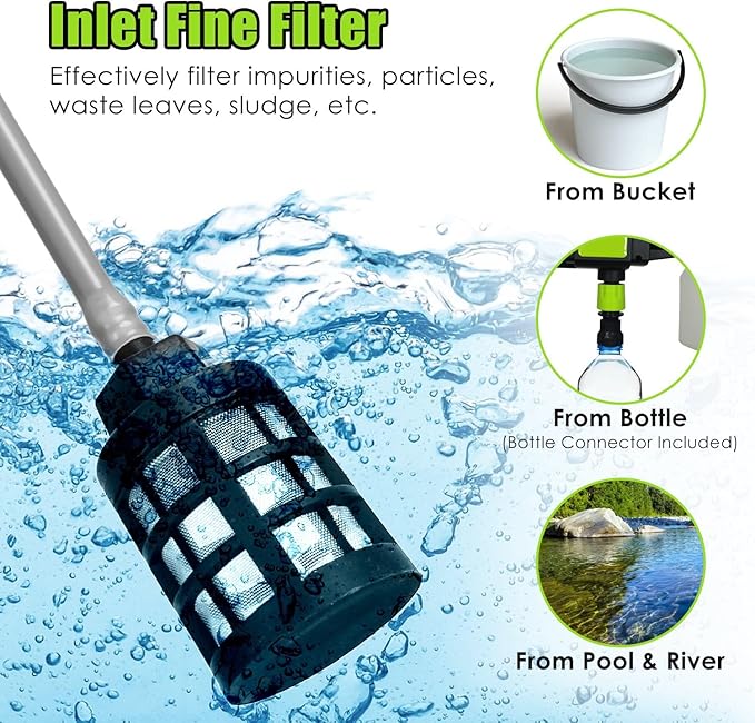Cordless Pressure Washer 435PSI Portable Electric Power Washer with 6-in-1 Nozzle, Foam Bottle, 21V 15000mAh Battery for Car, Bike, Patio, Outdoor Cleaning