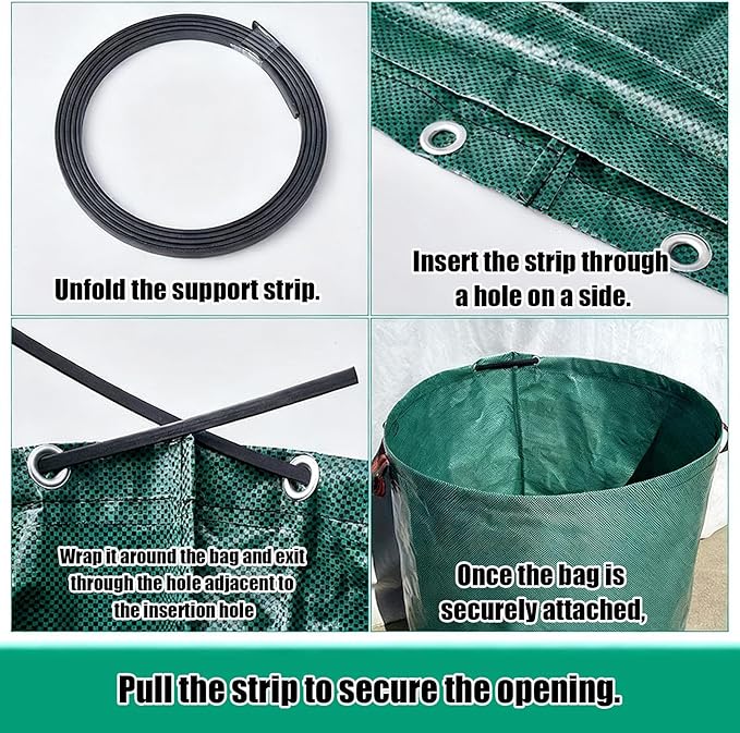 Fallen Leaf Storage Bag, Efficient Debris Management, 67x76cm, Yard Waste Bag, Reusable Dirt Waste Container, Large Capacity Storage, For Garden