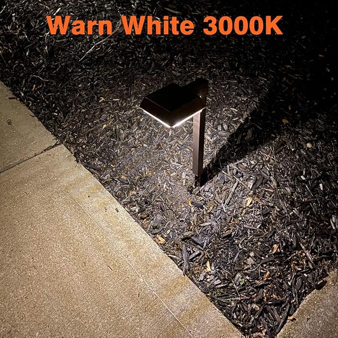 Bobcat Solar Pathway LED Lights Super Bright 300 lumens with 2-in-1 Warm White and Daylight Modes, Dark Brown Solar Lights Outdoor Waterproof for Path, Sidewalk, Driveway or Walk Way Light(4 Pack)