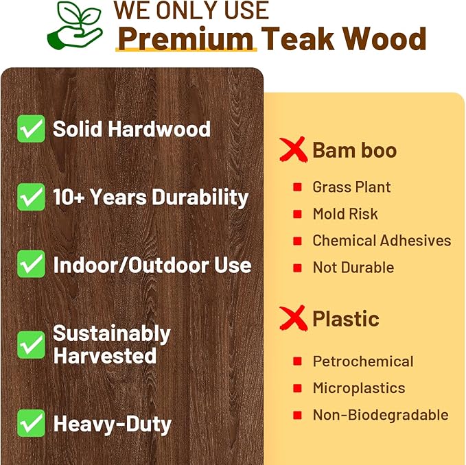 20" Premium Teak Shower Bench with Shelf & Handle, Solid Teak Shower Stool, Durable Waterproof Seat for Inside Shower, Teak Wood Bench for Bathroom, Indoor & Outdoor Use