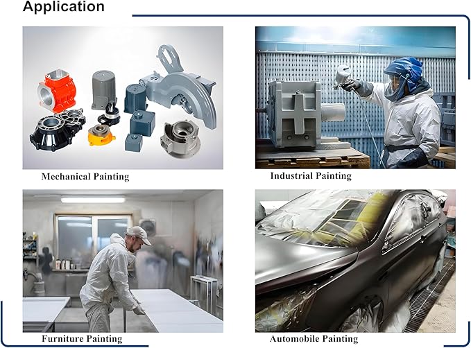 Dynastus 2 Paint Gun Set of High Performance HVLP Air Spray Guns, Complete Spraying for Primer, Finish Coats and Touch-Up