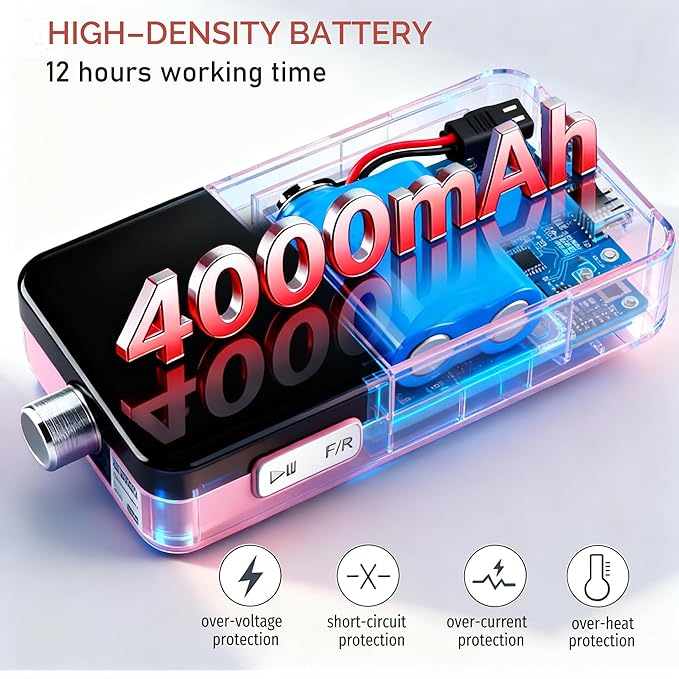 Electric Nail Drill Machine,Lumcrissy Colorful Rechargeable 35000 RPM Nail Drill Portable E-File with Detachable Battery,Portable Electric Acrylic Nail Tools ,Polishing,Nail Removing (Pure Pink)