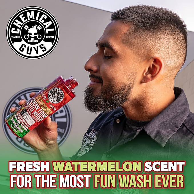 Chemical Guys Car Wash Soap for Foam Cannon or Bucket, Honeydew Snow Foam Car Wash Soap for Trucks, Motorcycles, RVs & More, Super Suds, Honeydew Scent - 64 oz (Half Gallon)