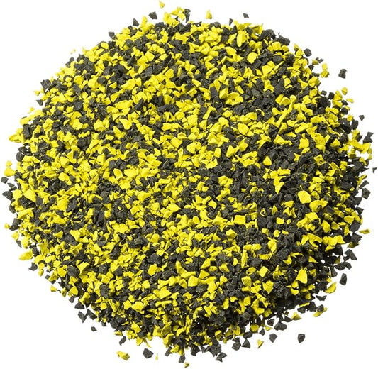 Fast Patch Poured-in-Place Surfacing Repair Kit Fix Rubber Playground (Yellow/Black, Small)