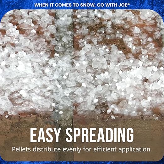 Snow Joe Snow & Ice Melter, Calcium Chloride Blend Pellets, Non-Staining Melt, 40 Lb Bag - Ice Remover for Driveway, Concrete, Sidewalk, and Outdoor Spaces