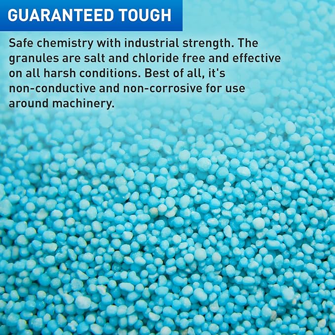 Safe Thaw Industrial Strength Salt Free Pet Safe Snow Ice Melter and Traction Agent for Concrete, Asphalt, Decks, Lawns, and More, 43 Pound Bag