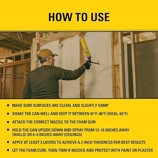 STANLEY F 990P Supercoat Spray Foam Insulation Kit - Closed Cell Spray Foam Covers Up to 360 Sq.Ft.,(11.32/2 inch R-Value) - Including Gun, Cleaner, Safety Items - 27.1 oz, 18 Pack