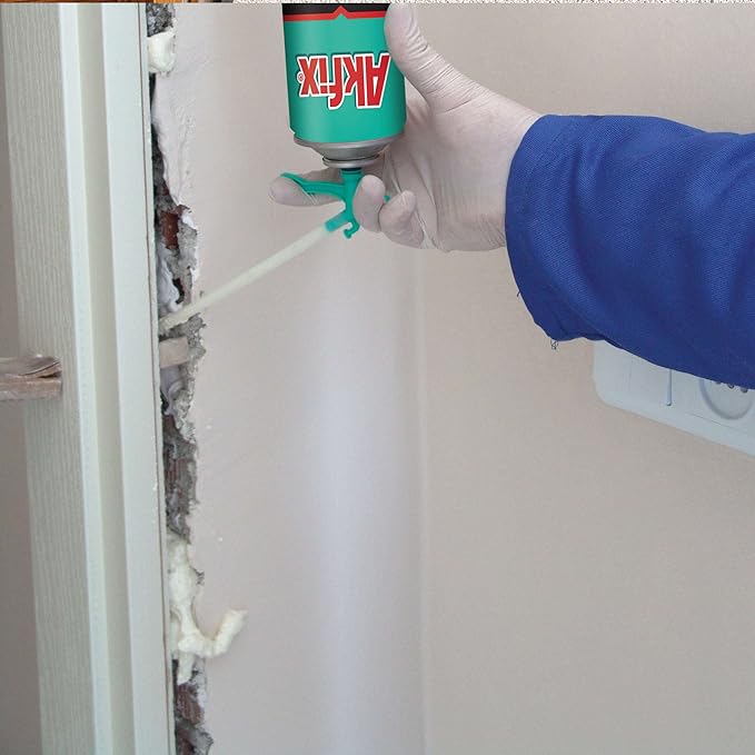 Akfix 805 Gap Filler Polyurethane Expanding Foam Sealant (12x12 Oz.)- Gaps and Cracks Spray Insulation Can, Waterproof Sealant with Straw for Window and Door | 12 Oz. 12 Pack