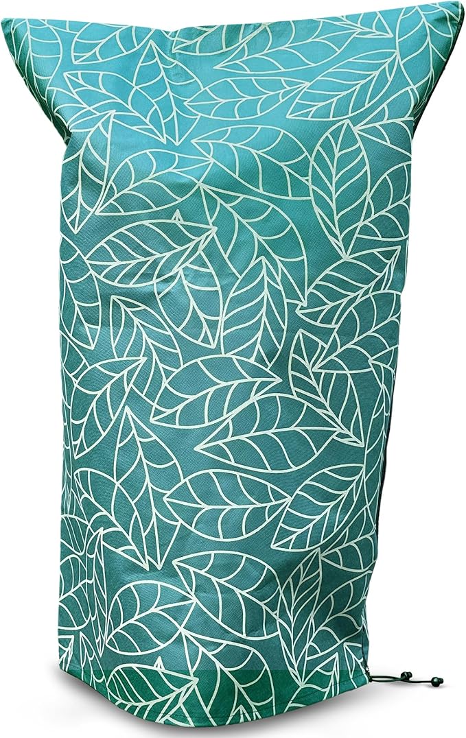 Plant Covers Freeze Protection 47"x71" in 2 Pack | Green Winter Frost Blankets for Outdoor Plants | Reusable Garden Cover Bags with Zipper Drawstring | Cold Weather Shrub Protection Cloth