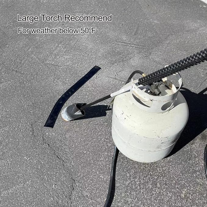 Premium Asphalt Tarmac Parking lot Joint and Crack Sealer Repair Hot-Filler II BITUMEN TAPE 50 FT Long (3mm Thick) (3.8 in)