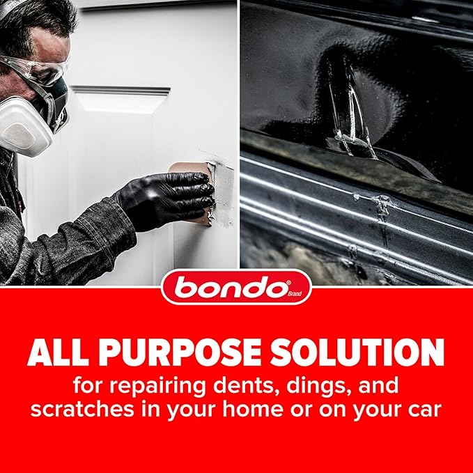 Bondo Body Filler, Original Formula for Fast, Easy Repair & Restoration for your Vehicle, 00262, Filler 1.57 lb and Hardener 0.75 oz, 1 Can
