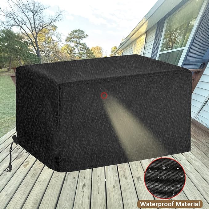 Tabletop Grill Cover for ASMOKE AS350 Wood Pellet Grills, Heavy Duty 600D Waterproof Table Top Portable Smoker Cover for ASMOKE Pellet Grill AS350/AS350DC BBQ Accessories