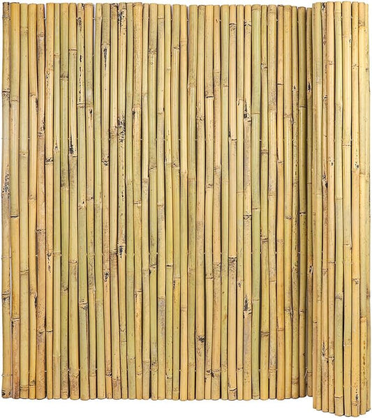 Natural Bamboo Fence, 4 ft x 6 ft Bamboo Fencing Screen for Garden, Rolled Privacy Fence Screen for Indoor or Outdoor (1.2m x 1.8m Approx)
