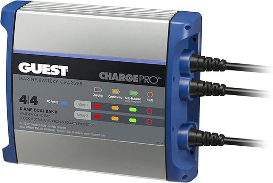 Guest 2707A Guest On-Board Battery Charger 8A / 12V, 2 Bank, 120V Input