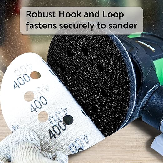 5 inch Wet Dry Sanding Discs Hook & Loop 60 pcs, 400 600 800 1000 1500 2000 Grit Silicon Carbide Orbital Sander Sandpaper, Assortment with Tack Cloth, for Automotive Wood Metal by S&F STEAD & FAST