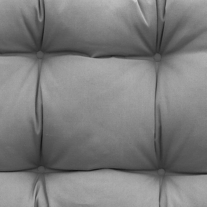 QILLOWAY Indoor/Outdoor Chaise Lounge Cushion,Spring/Summer Seasonal Replacement Cushions. (Light Grey)