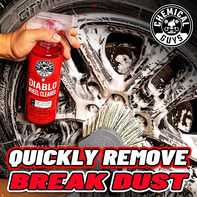 Chemical Guys Car Detailing Kit - Mr. Pink Car Wash Soap, Total Interior Cleaner, VRP Protectant, Diablo Wheel Cleaner, Wash Bucket with Lid, Dirt Trap, Brushes, Mitt, 4 Microfiber Towels, 16-Piece