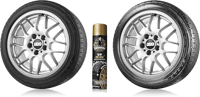 Billionaire Tire Shine – Wet Tire Shine 2Pack 1 Can 14 oz- Spraying maximum Protection Fast Dry - Shine Wheels Tire Care Long Lasting Rain Resistant tire Rubber Moulding Bumpers – Car Detailing (2)