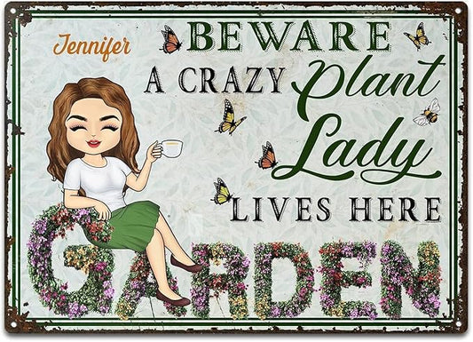 And Into The Garden I Go Gardening, Garden Sign, Personalized Custom Classic Metal Signs Garden Yard Wall Decorative Metal Sign (5)