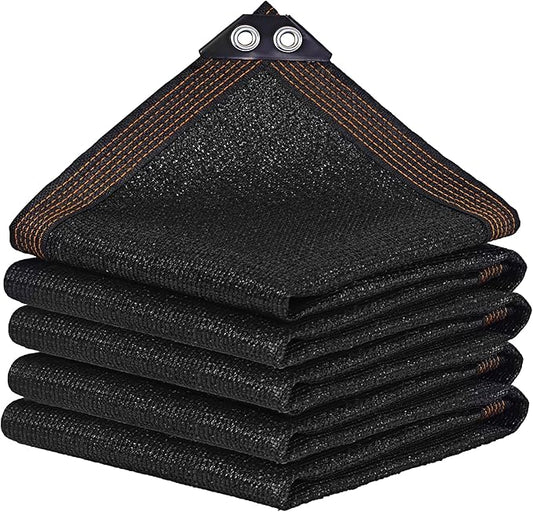 winemana Black Shade Cloth 90%, 8x10 FT Mesh Tarp - Garden Shade for Greenhouse, Patio, Vegetables, Plants Cover and Chicken Coops, Sun Shade Net for Outdoor Protection with Reinforced Grommets