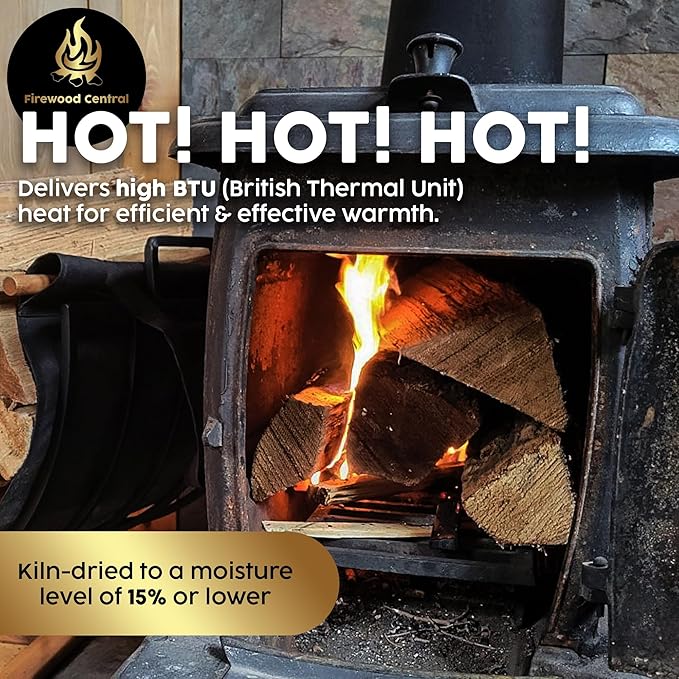 Kiln-Dried PA Mixed Blend – 16” Splits (Approx. 38 lb) – Smoking Wood for Cooking, Wood-Fired Ovens & Campfires – Easy Light, Low Smoke, USA-Sourced