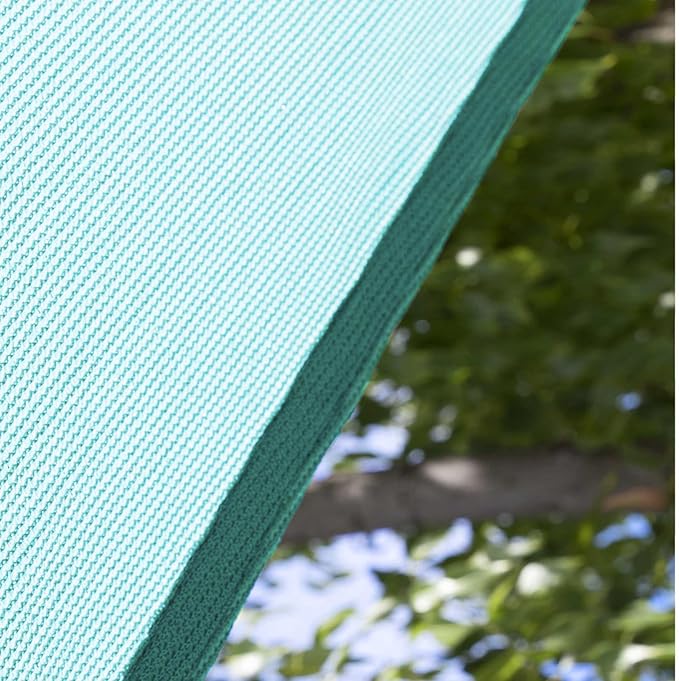 Amgo 16' x 20' Turquoise Rectangle Sun Shade Sail Canopy Awning UPF50+ AGTAPR1620, 95% UV Blockage, Water & Air Permeable, Commercial and Residential, 3 Years Warranty (We Make Custom Size)
