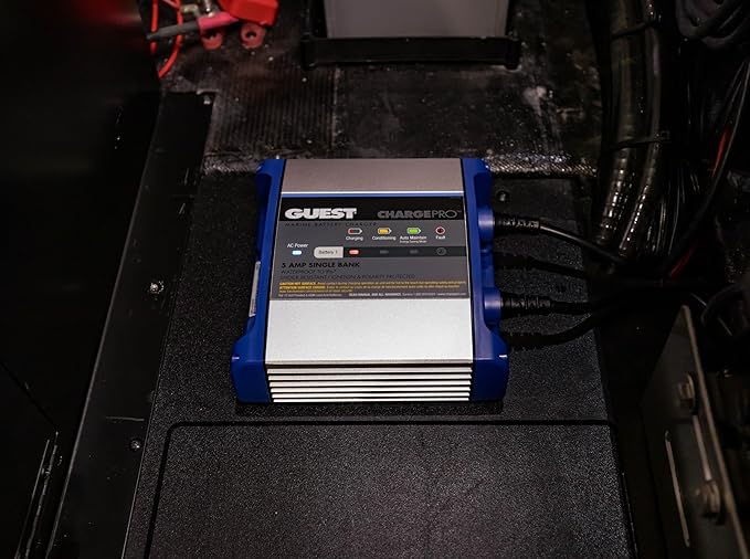 Guest 2708A Guest On-Board Battery Charger 5A / 12V; Bank; 120V Input