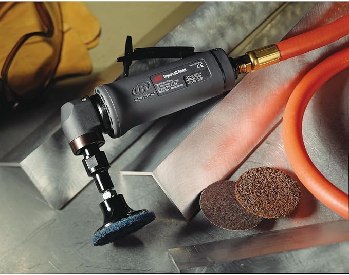 Ingersoll Rand G1A200RG4 Angle Air Die Grinder, 20,000 RPM, 0.4 HP, 1/4" Collet, Rear Exhaust