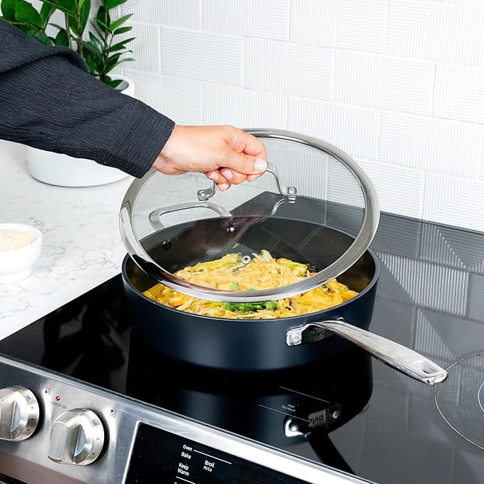 Alva Maestro 12-Piece Ceramic Cookware Set – Nonstick & No PTFE, PFOA, PFAS for Safe, Healthy Cooking – Oven & Induction Safe for Fast Even Heat, Effortless Cleanup, Durable Designed to Last