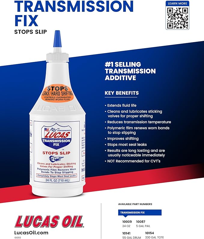 Lucas Oil 10009 Transmission Fix - 24 Ounce (Pack of 12)
