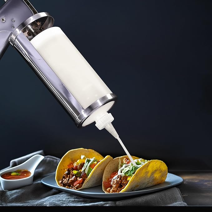 Prince Castle Sauce Dispenser, 1 oz Sauce Gun, Green - Commercial Dispenser for Thick and Heavy Sauces Like Tartar, Mayonnaise, Sour Cream, Condiments, Guacamole