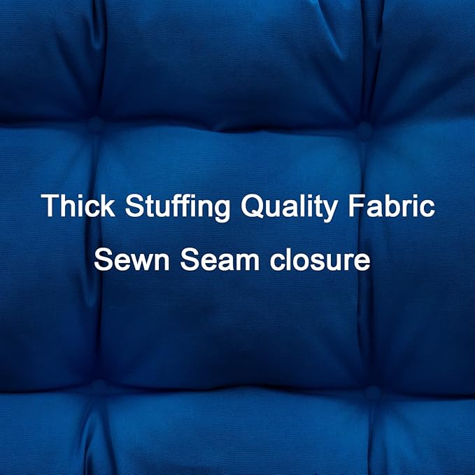 QILLOWAY Indoor/Outdoor Chaise Lounge Cushion,Spring/Summer Seasonal Replacement Cushions. (Royal Blue)